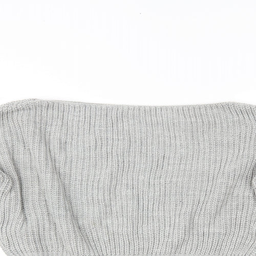 PRETTYLITTLETHING Womens Grey   Pullover Jumper Size 6