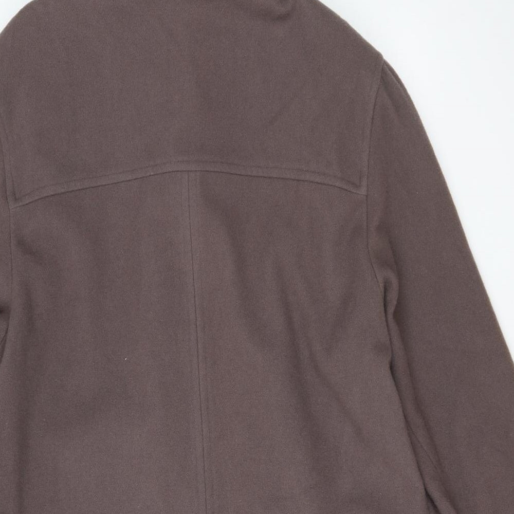 Klass Collection Womens Brown   Overcoat Coat Size 16