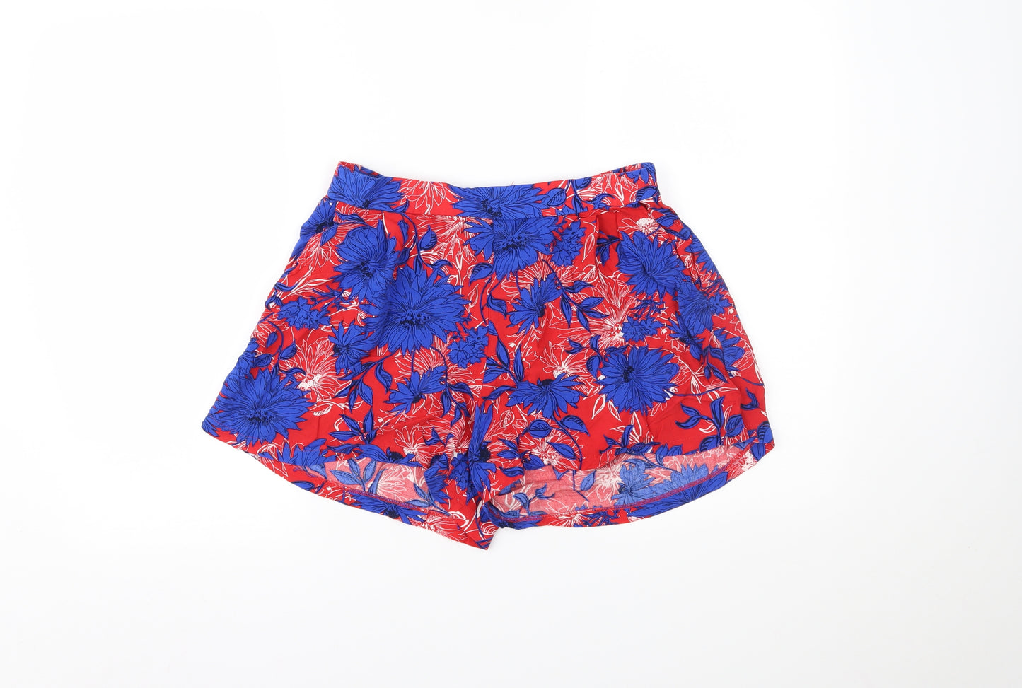 George Womens Multicoloured Floral  Paperbag Shorts Size 12