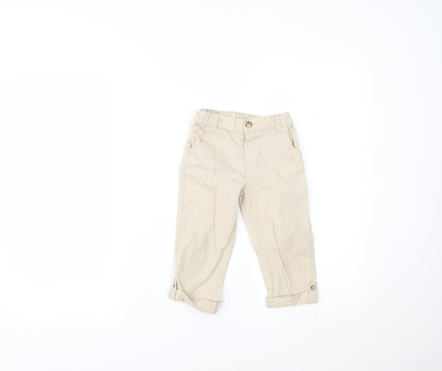 Matalan Boys Beige   Chino Trousers Size 2-3 Years