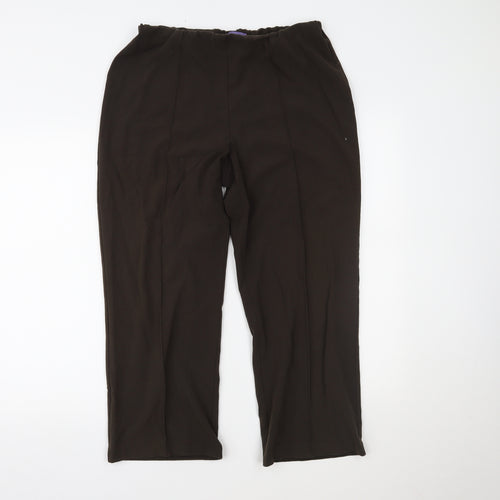 Autonomy Womens Brown   Trousers  Size 14 L25 in