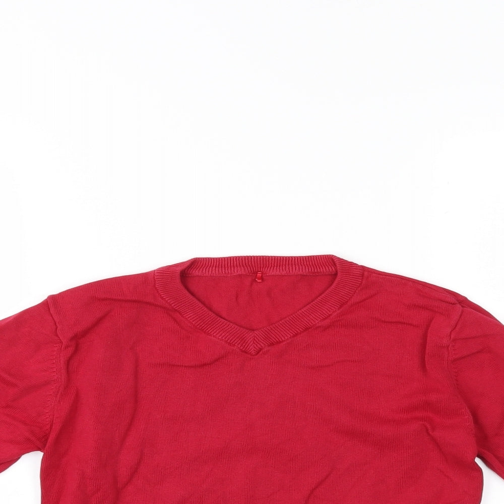 George Girls Red   Pullover Jumper Size 8-9 Years