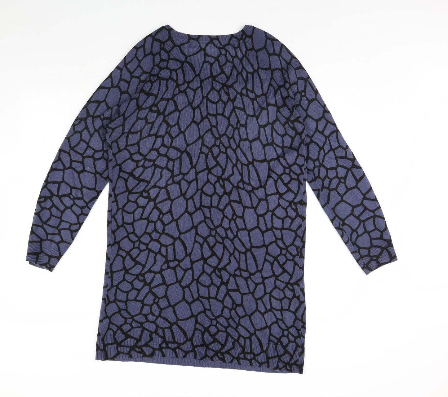 TU Womens Blue Geometric  Jumper Dress  Size 14