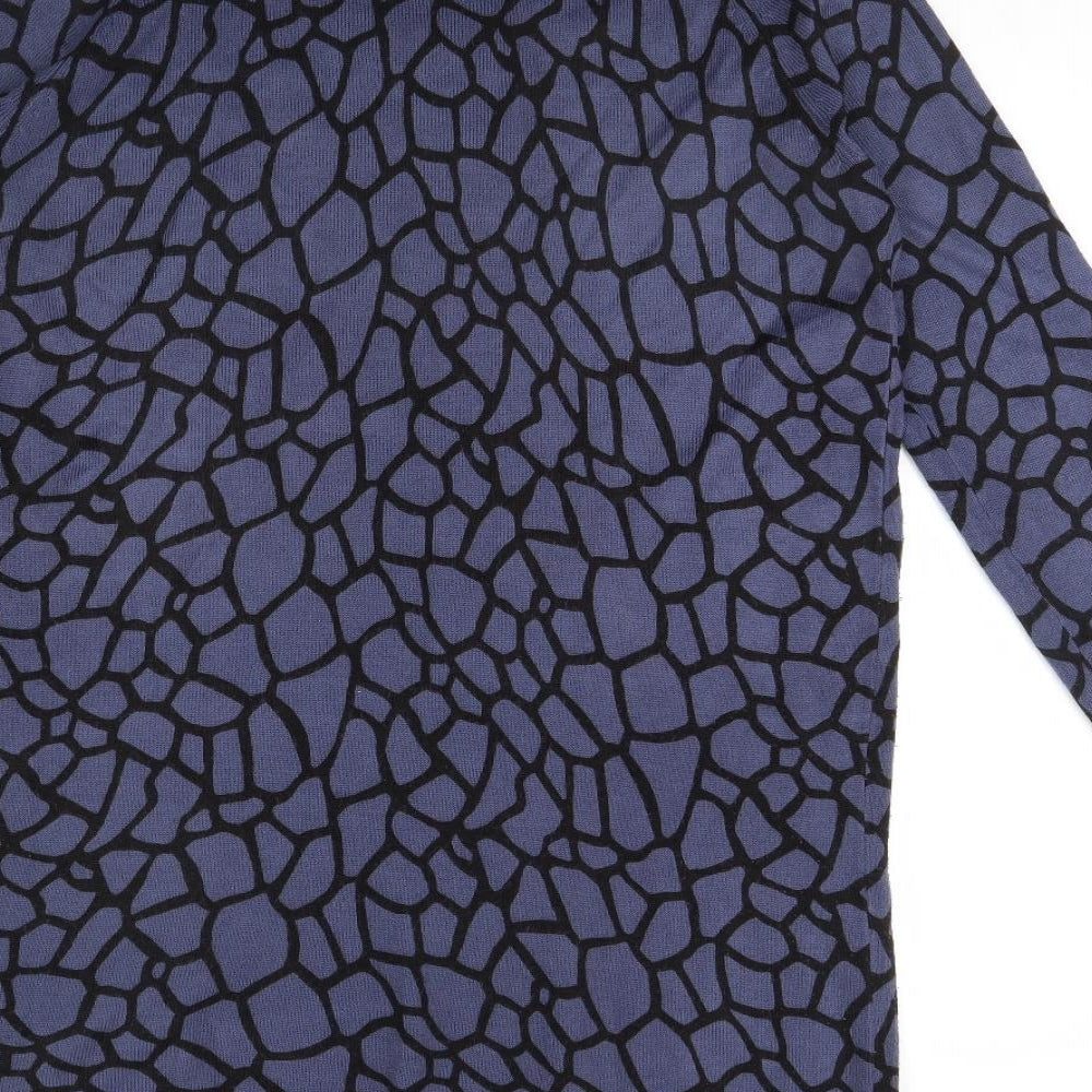 TU Womens Blue Geometric  Jumper Dress  Size 14