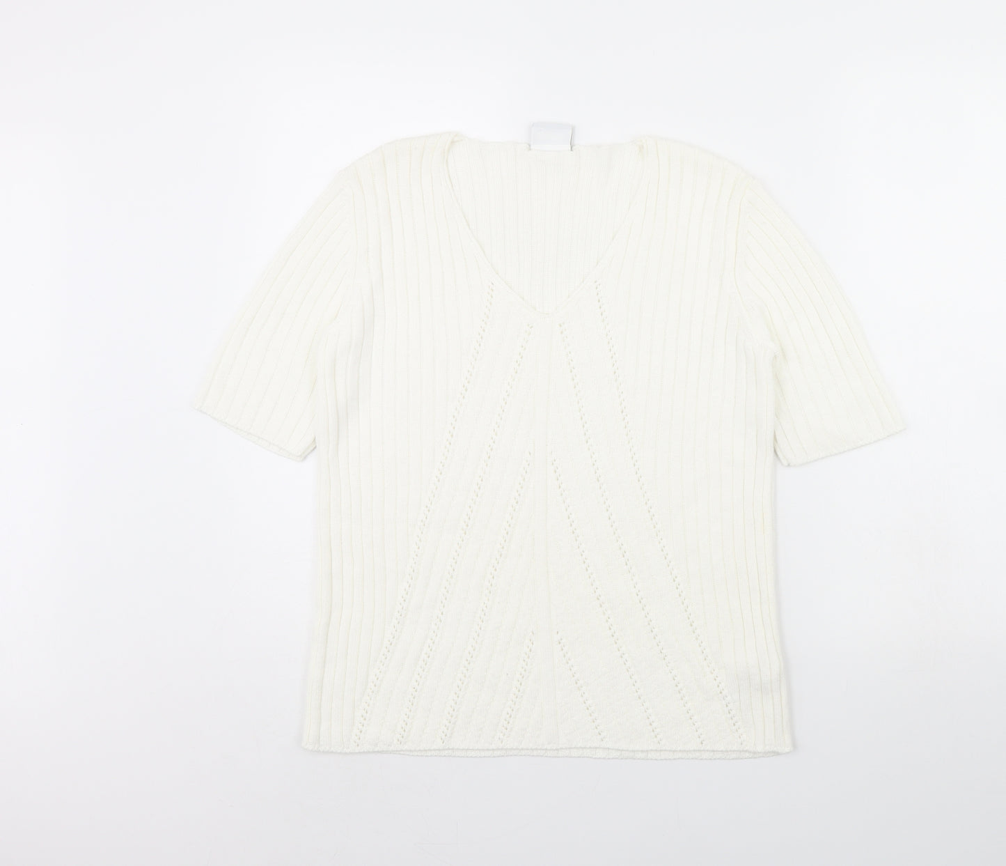 DELMOD Womens Ivory   Pullover Jumper Size 12