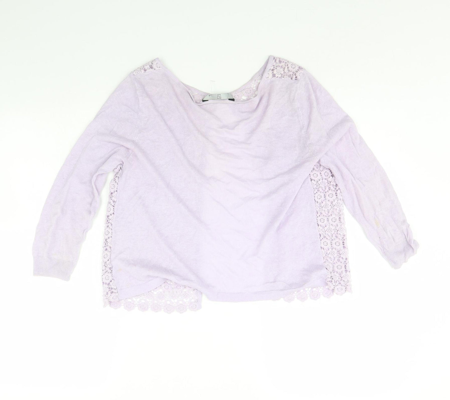 TU Womens Purple   Cardigan Jumper Size 10