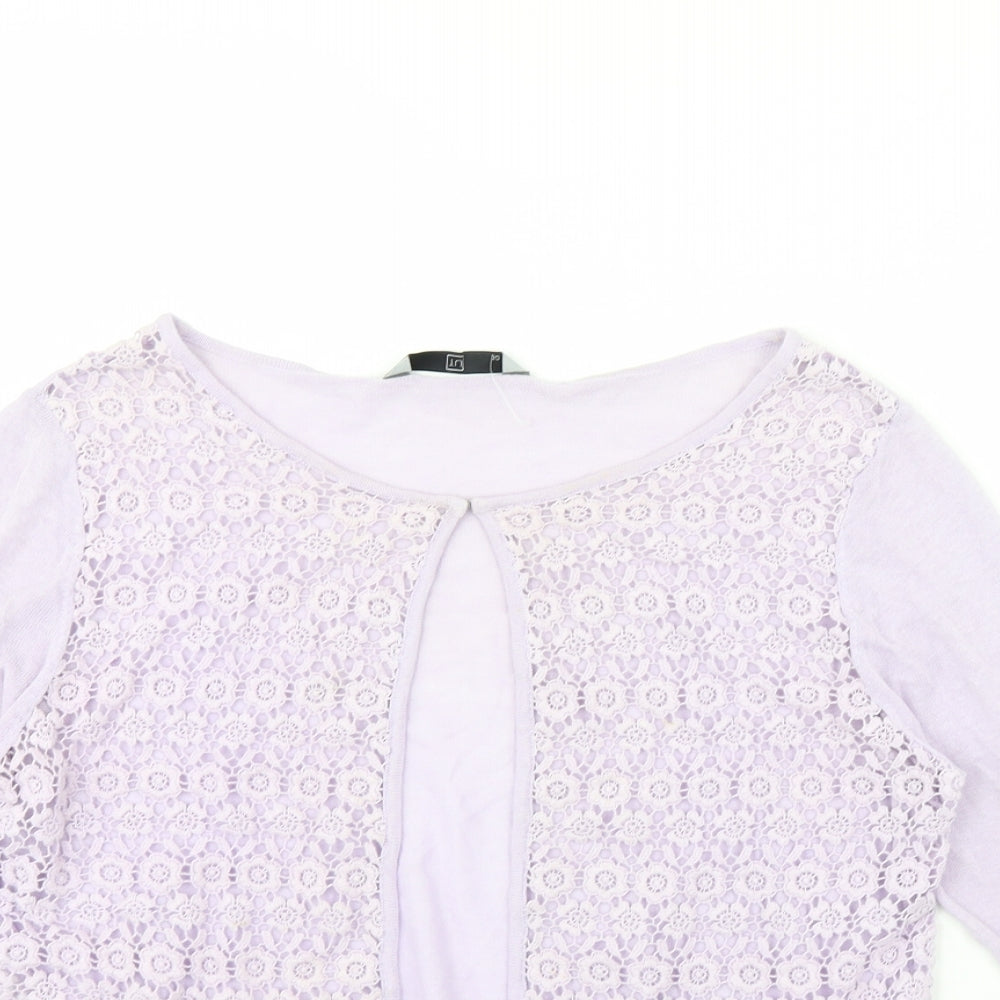 TU Womens Purple   Cardigan Jumper Size 10