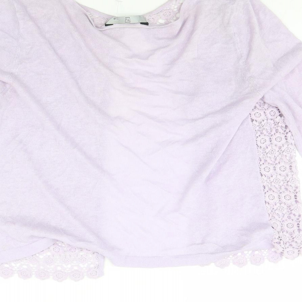 TU Womens Purple   Cardigan Jumper Size 10
