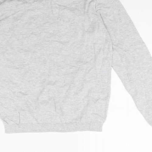 H&M Girls Grey   Pullover Jumper Size 8 Years  - Heart