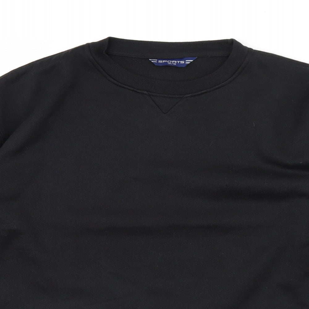 sports Womens Black   Pullover Jumper Size 14