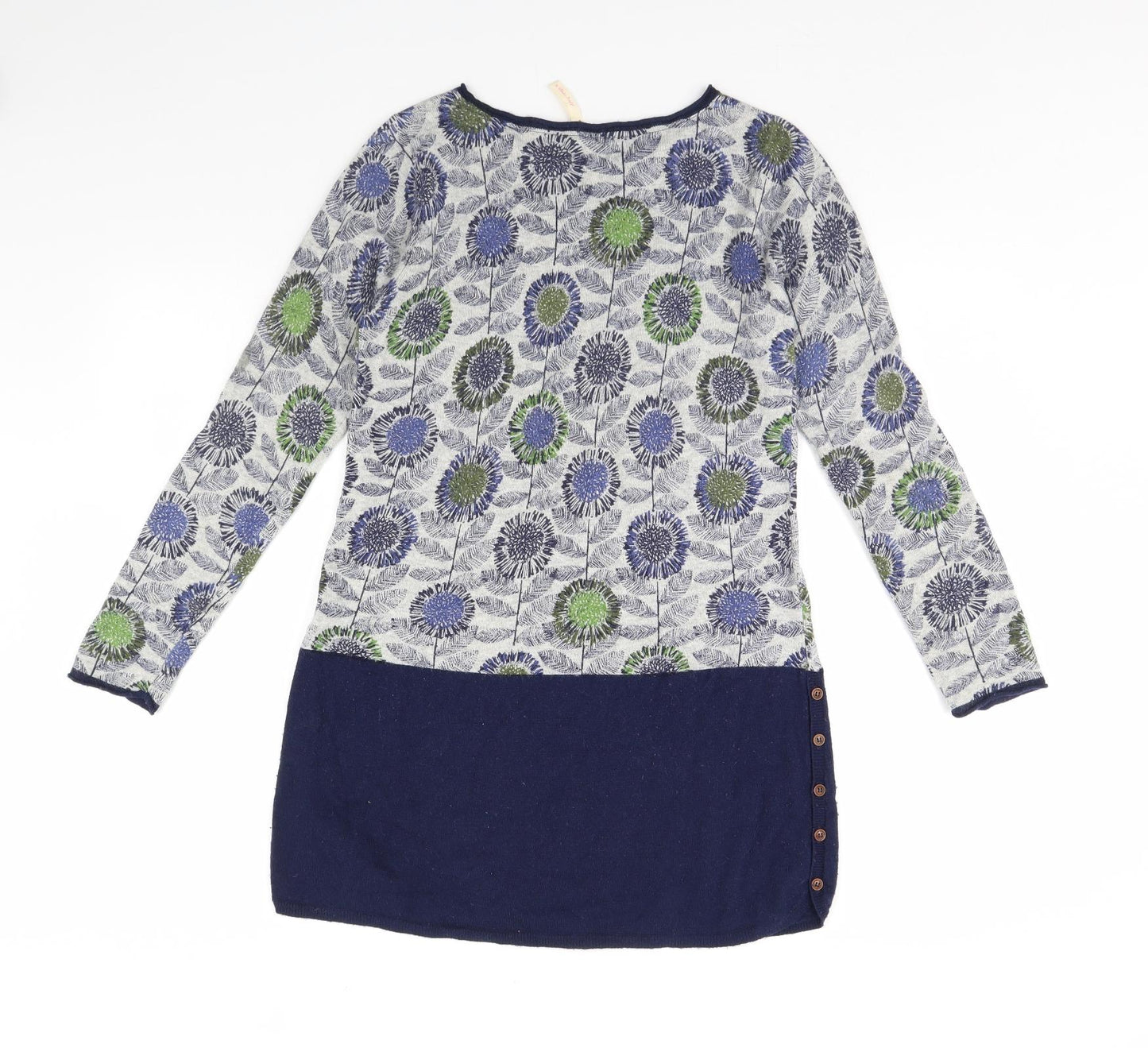 White Stuff Womens Blue Floral  Jumper Dress  Size 10