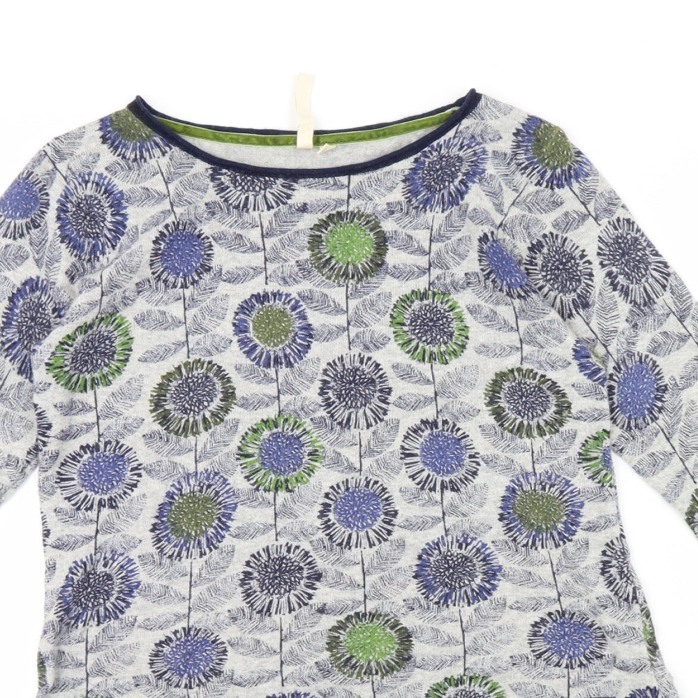 White Stuff Womens Blue Floral  Jumper Dress  Size 10
