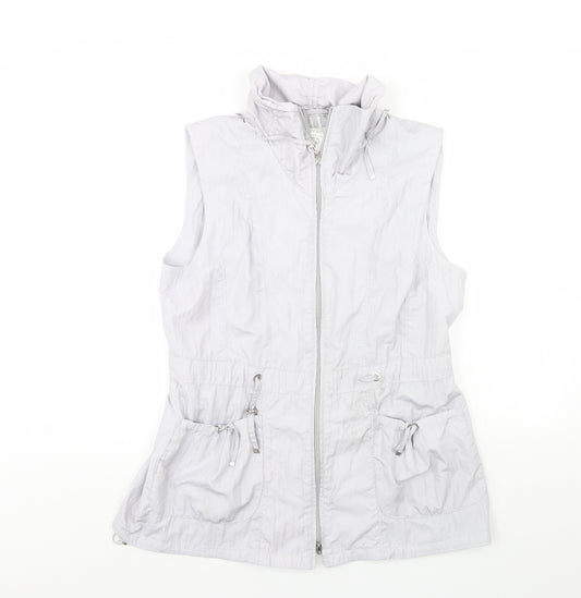 Front view of Gerry Weber women’s blue jacket, size UK 12