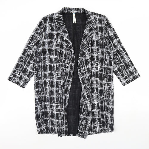 Blue Vanilla Womens Black Check  Jacket  Size M