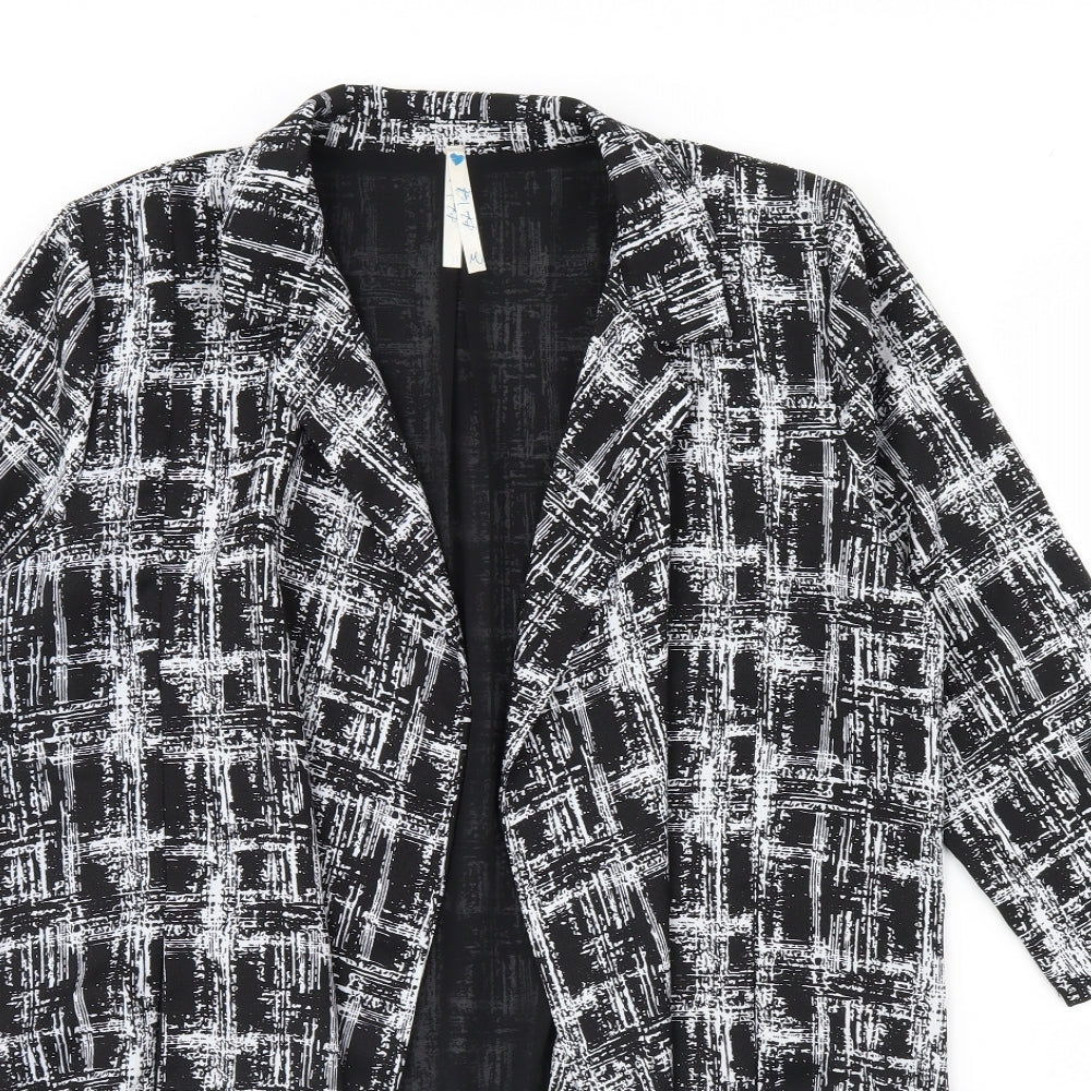 Blue Vanilla Womens Black Check  Jacket  Size M