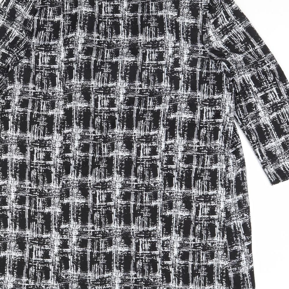 Blue Vanilla Womens Black Check  Jacket  Size M