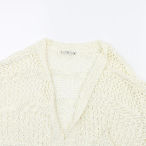 TU Womens Ivory   Jacket  Size 14