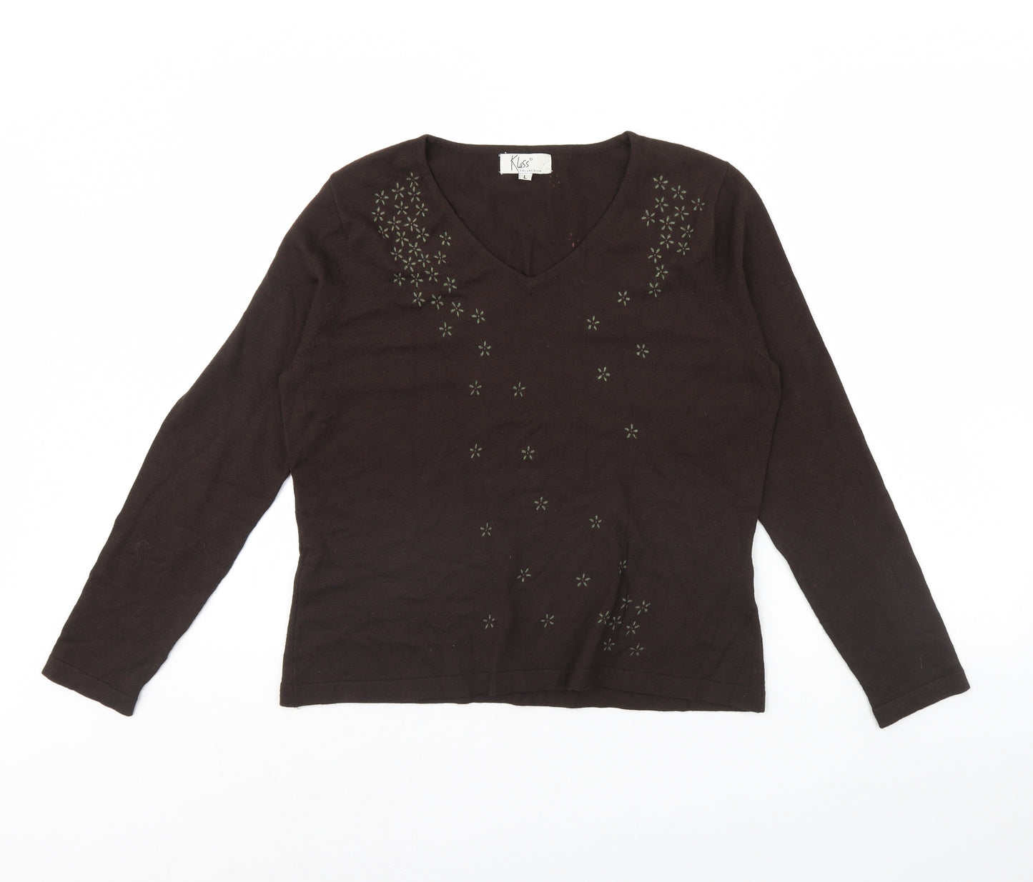 klass collection Womens Brown   Pullover Jumper Size L