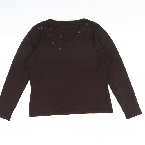 klass collection Womens Brown   Pullover Jumper Size L