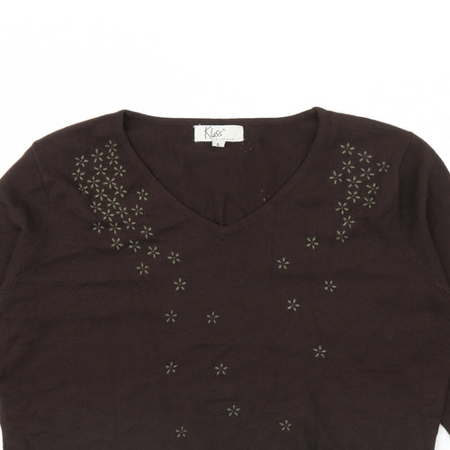klass collection Womens Brown   Pullover Jumper Size L