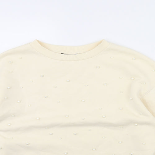 Zara Womens Ivory   Pullover Jumper Size M