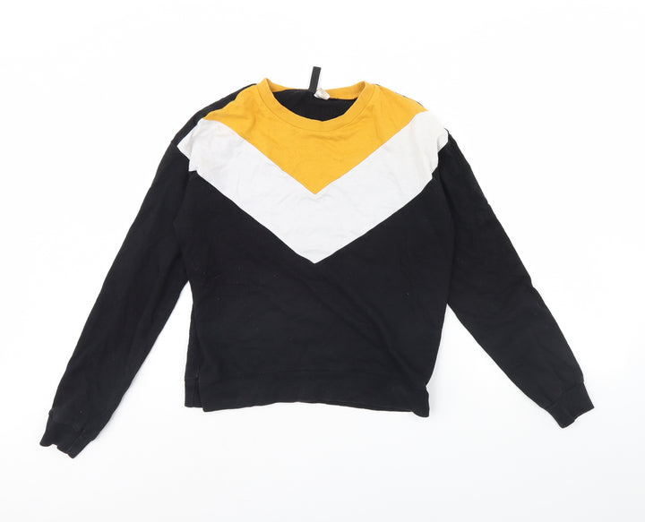 Divided Womens Black Pullover Jumper Size XS