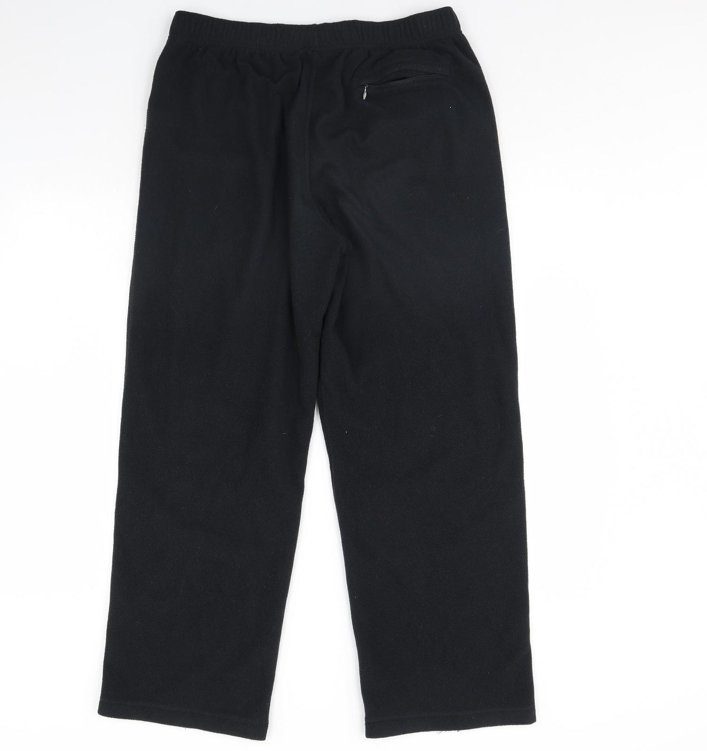 m&s Mens Black  Fleece Trousers  Size 36 L30 in