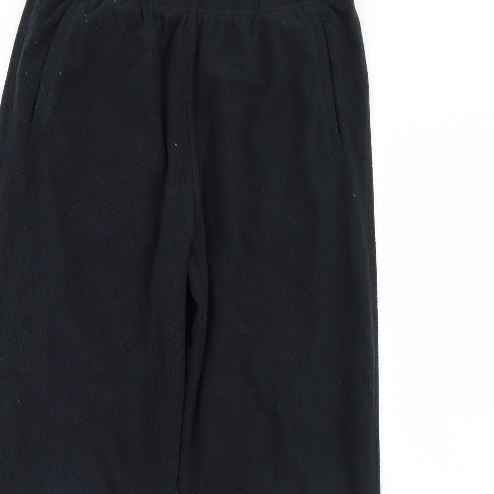 m&s Mens Black  Fleece Trousers  Size 36 L30 in