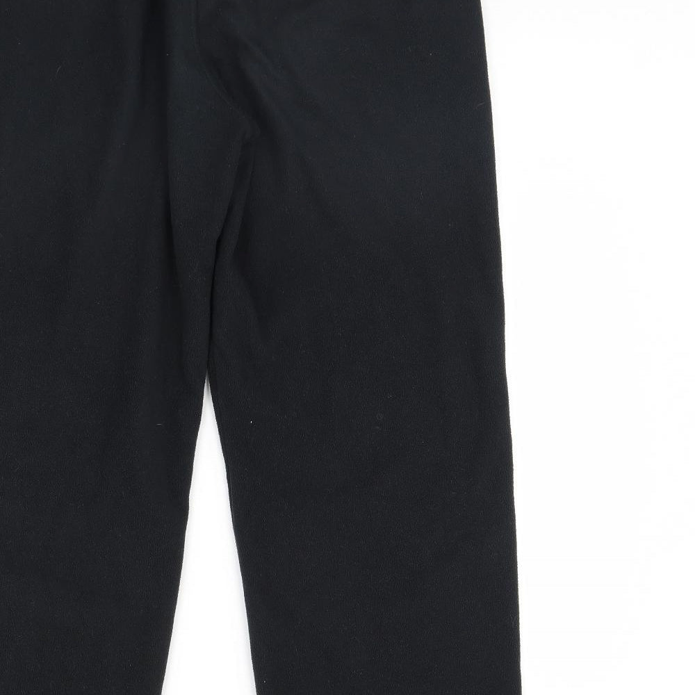 m&s Mens Black  Fleece Trousers  Size 36 L30 in