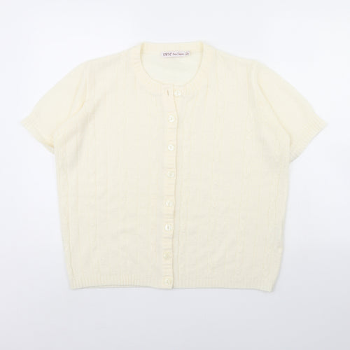 EWM Womens Ivory   Cardigan Jumper Size 18