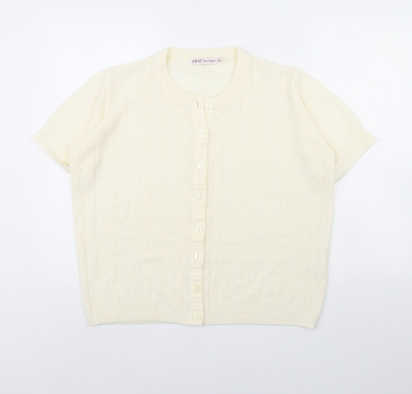 EWM Womens Ivory   Cardigan Jumper Size 18