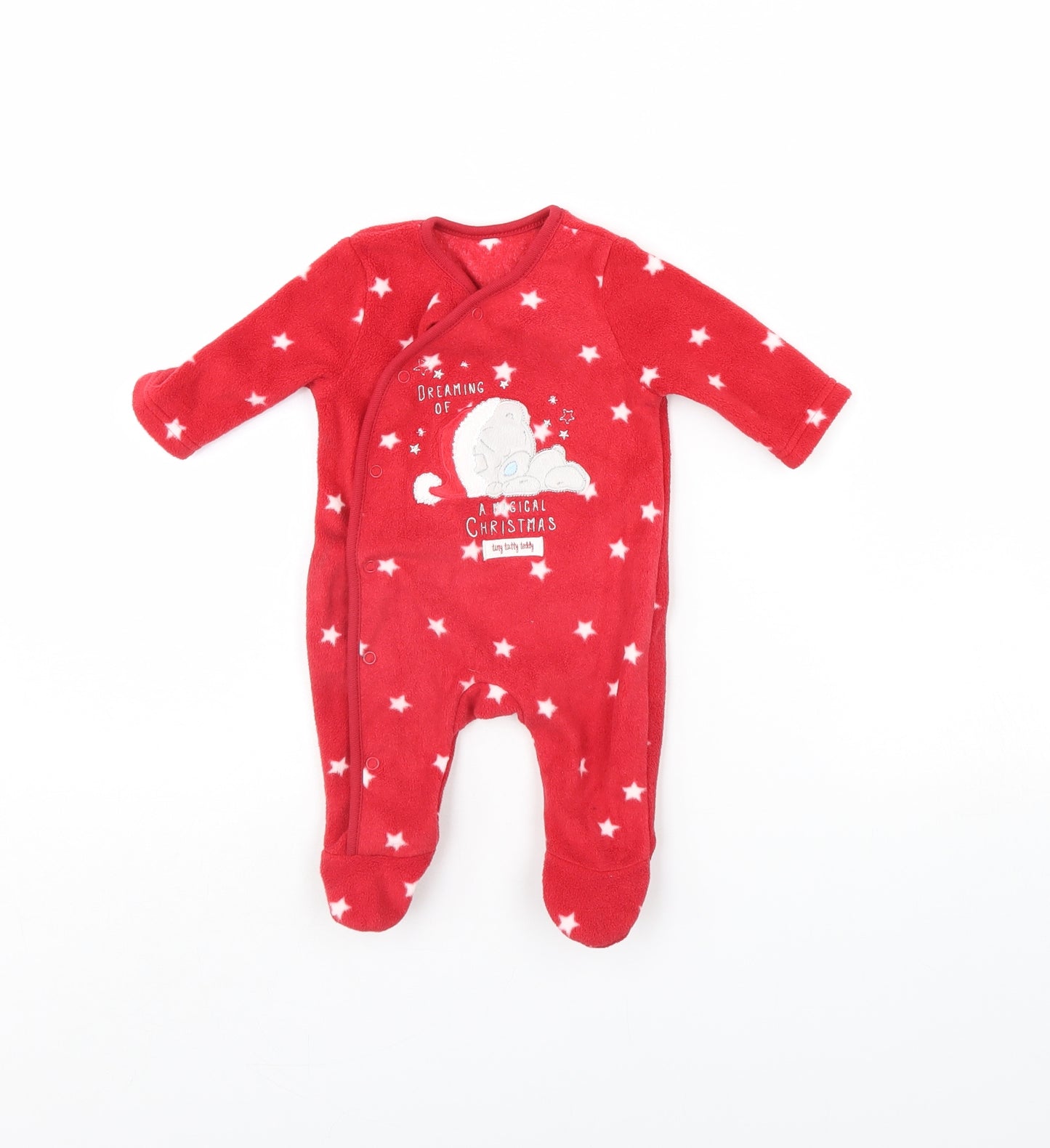 George Baby Red Polka Dot  Babygrow One-Piece Size 0-3 Months  - Me To You