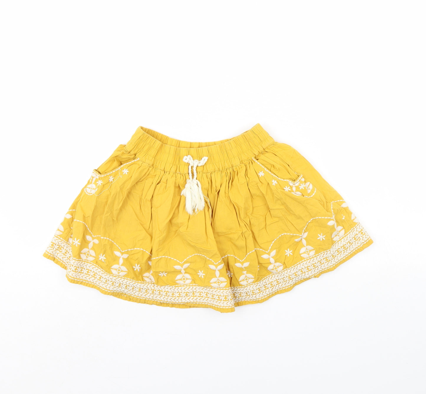 TU Girls Yellow   Flare Skirt Size 6 Years