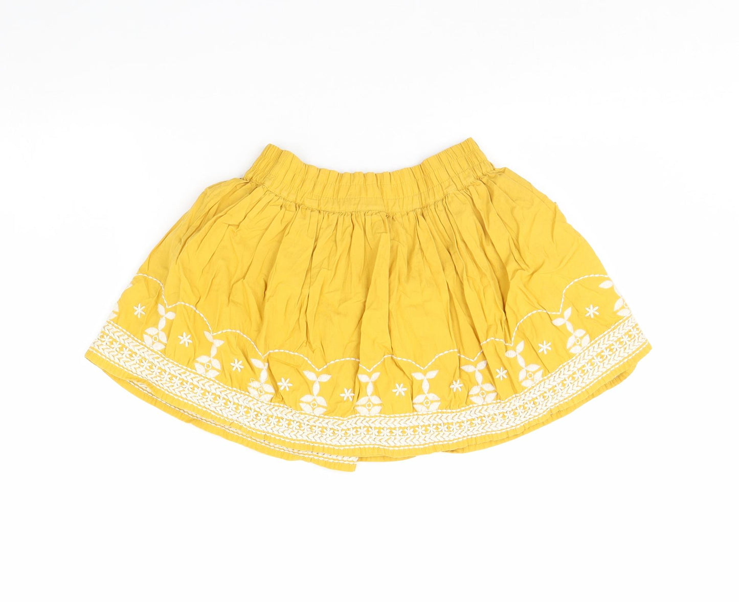 TU Girls Yellow   Flare Skirt Size 6 Years