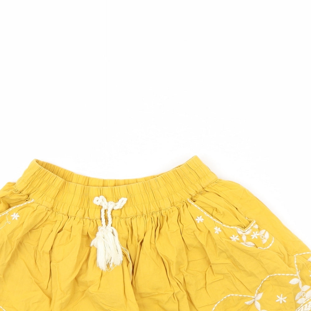 TU Girls Yellow   Flare Skirt Size 6 Years