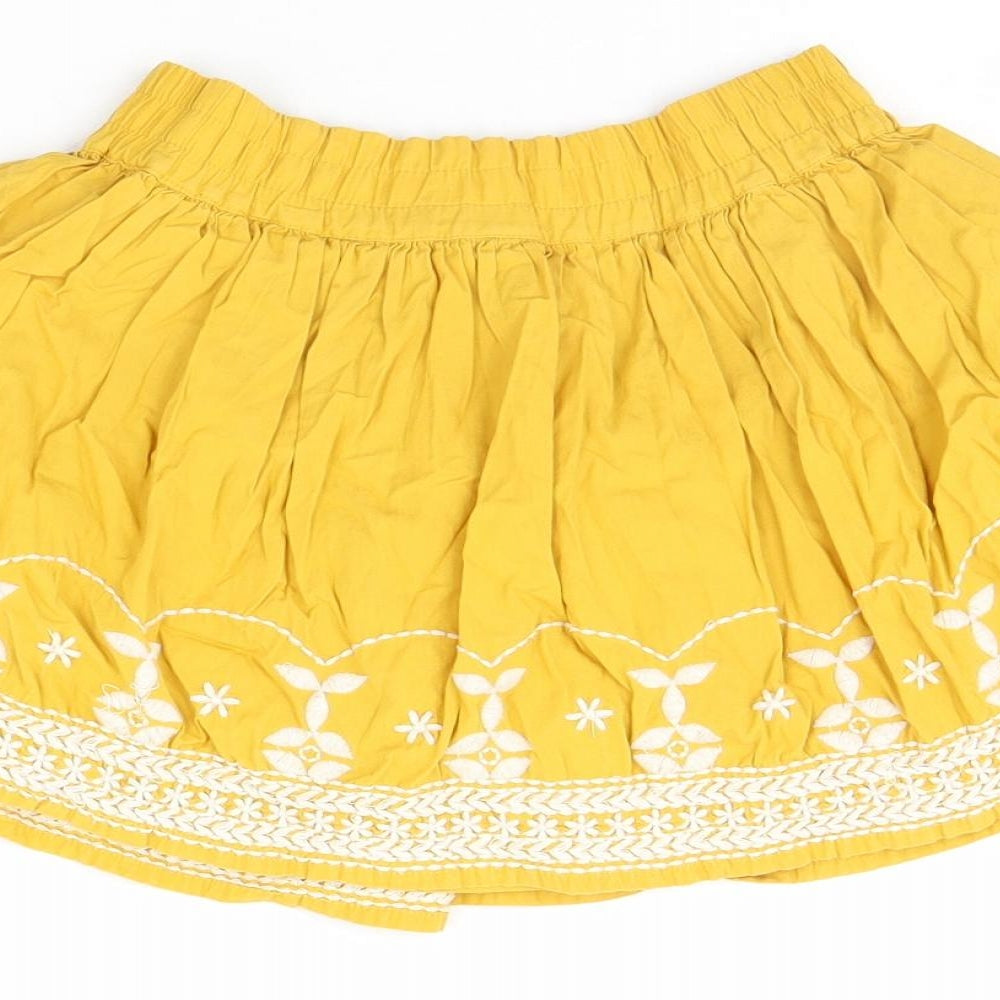 TU Girls Yellow   Flare Skirt Size 6 Years