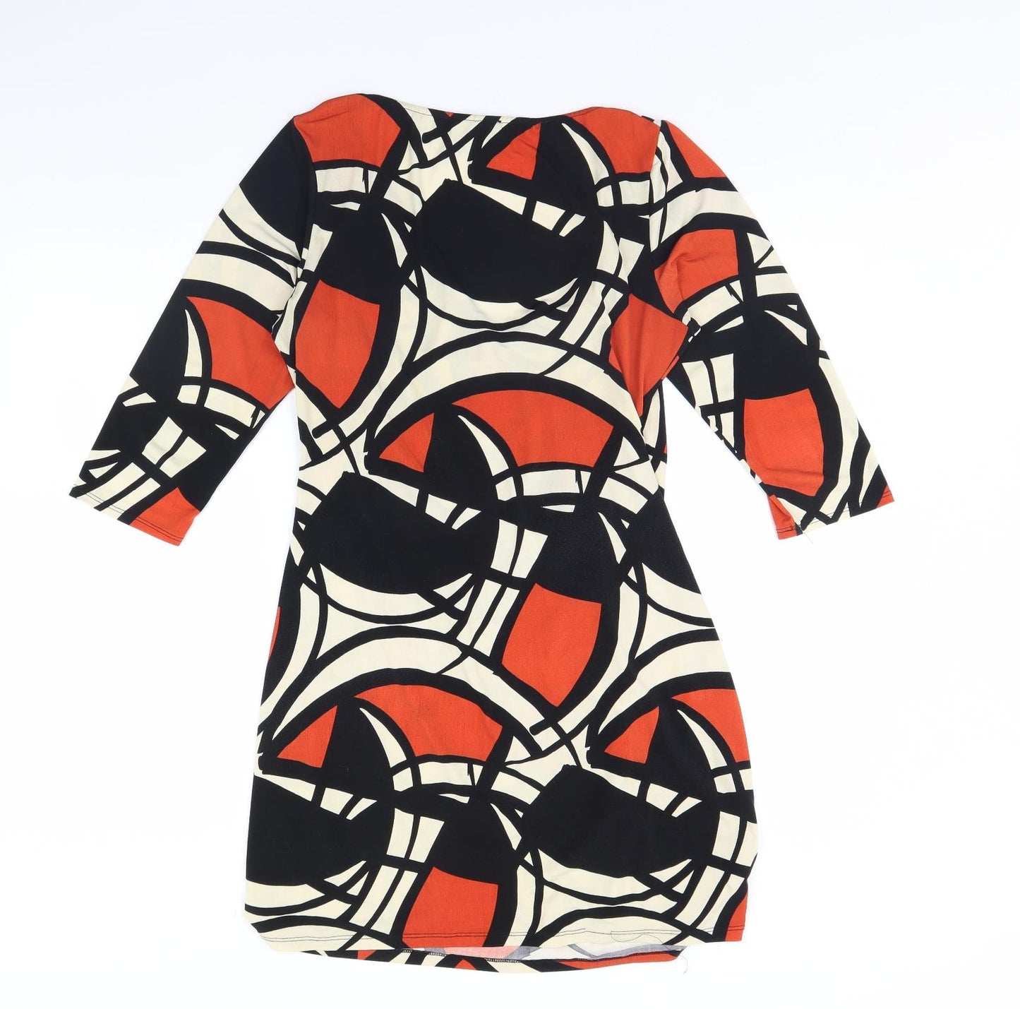 Claudia C Womens Black Geometric  Mini  Size 12