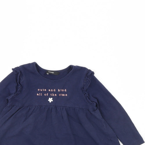 George Girls Blue   Basic Blouse Size 18-24 Months