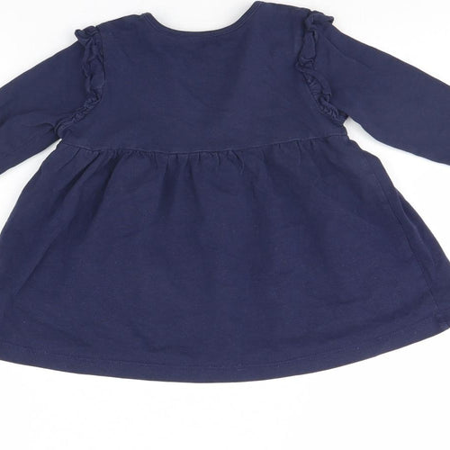George Girls Blue   Basic Blouse Size 18-24 Months