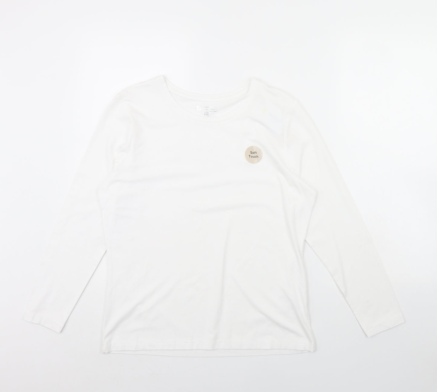 TU Womens White   Basic T-Shirt Size 18