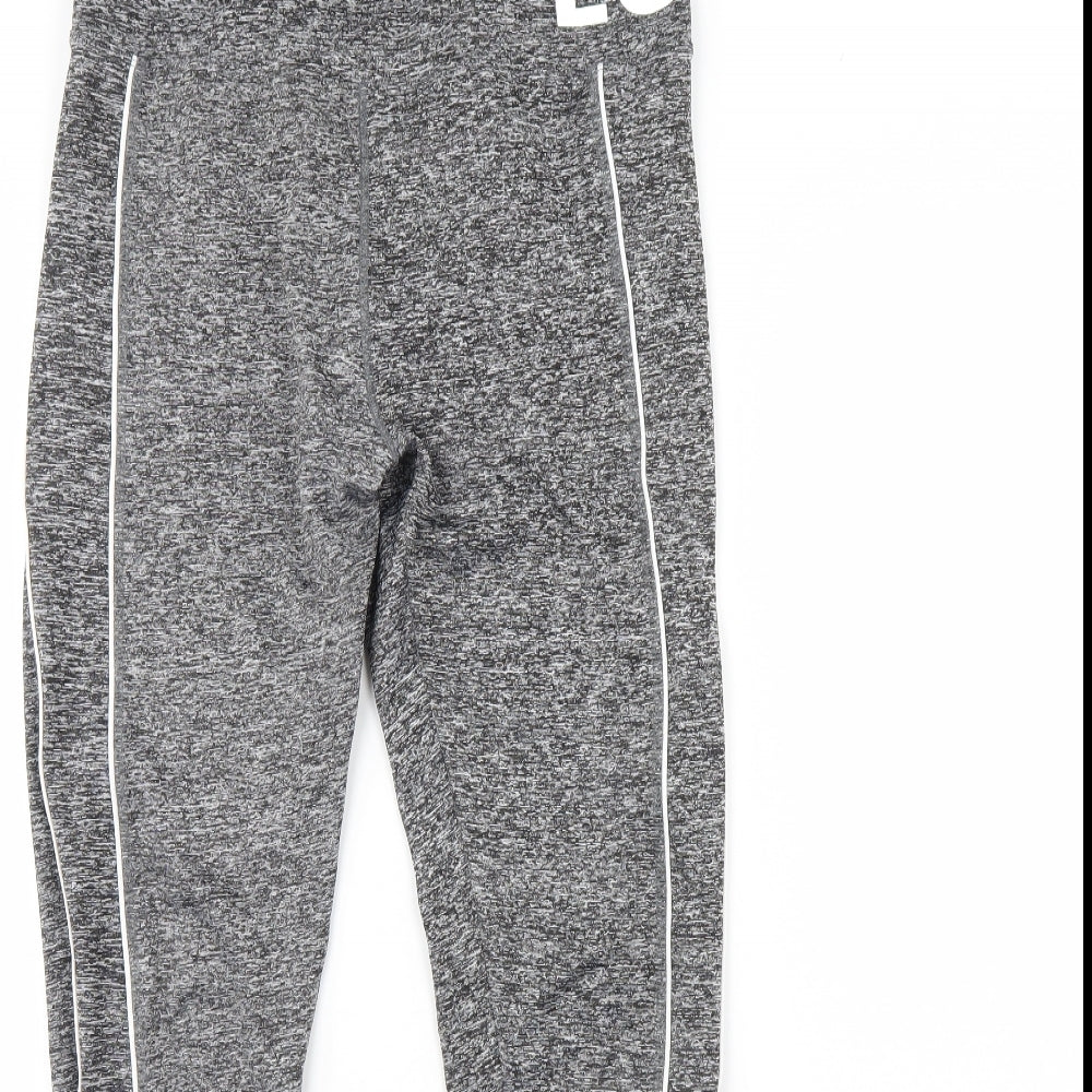 Preworn Womens Grey  Ramie Compression Leggings Size 32 in L29 in