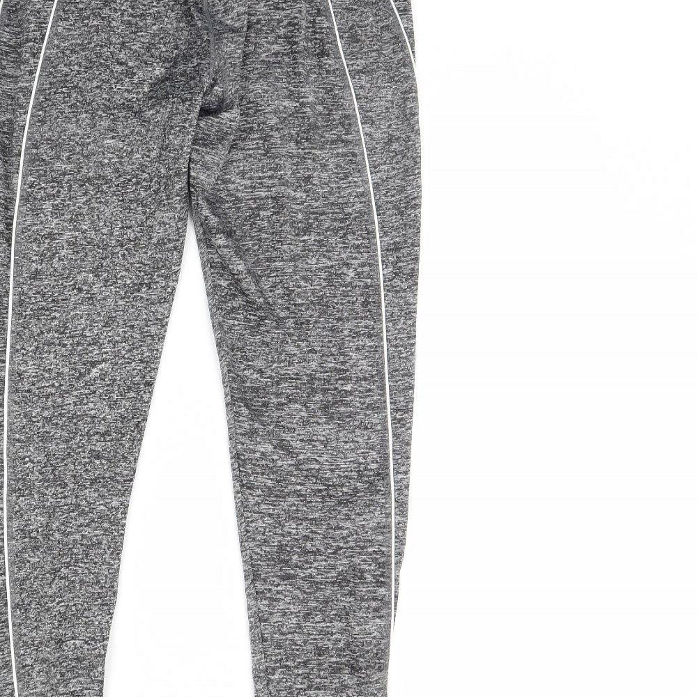 Preworn Womens Grey  Ramie Compression Leggings Size 32 in L29 in