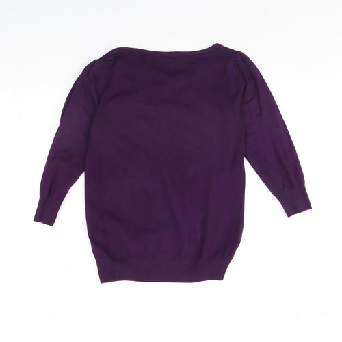m&s Womens Purple   Pullover Jumper Size 8