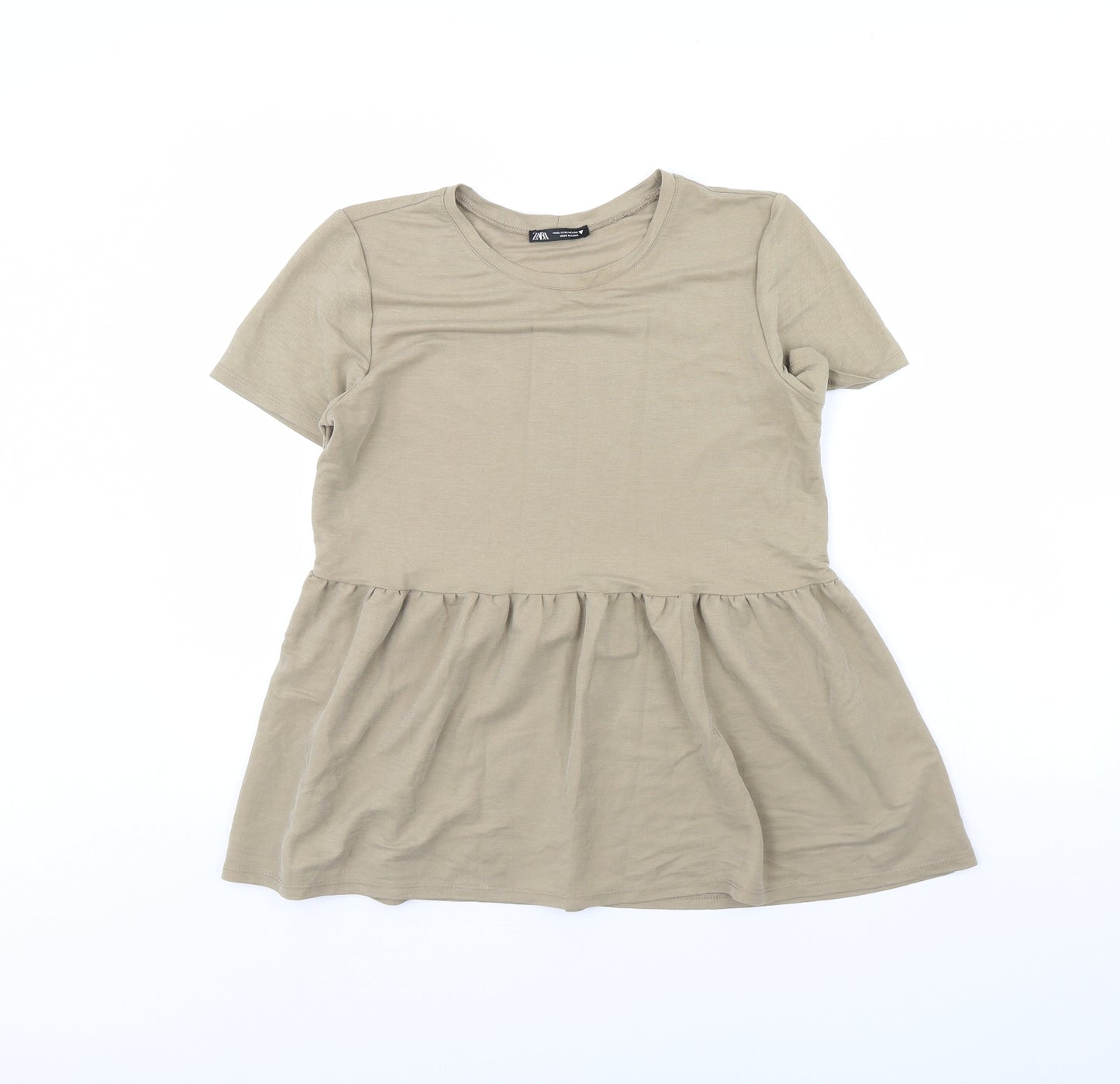 Zara Womens Beige   Basic Blouse Size L