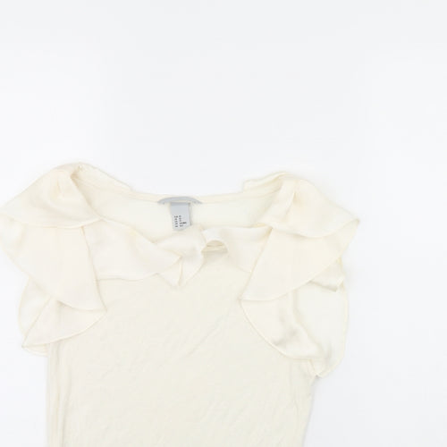 H&M Womens Ivory   Cropped Tank Size XS