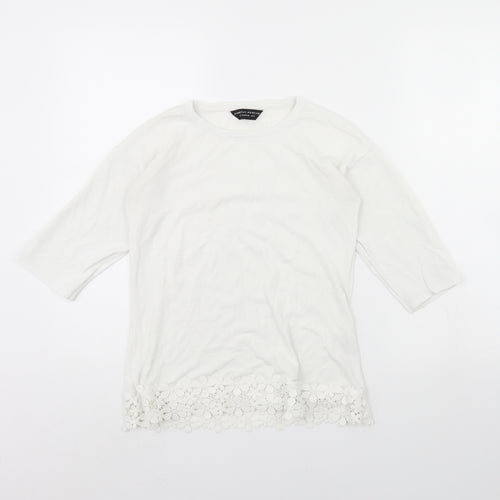 Dorothy Perkins Womens White   Pullover Jumper Size 8
