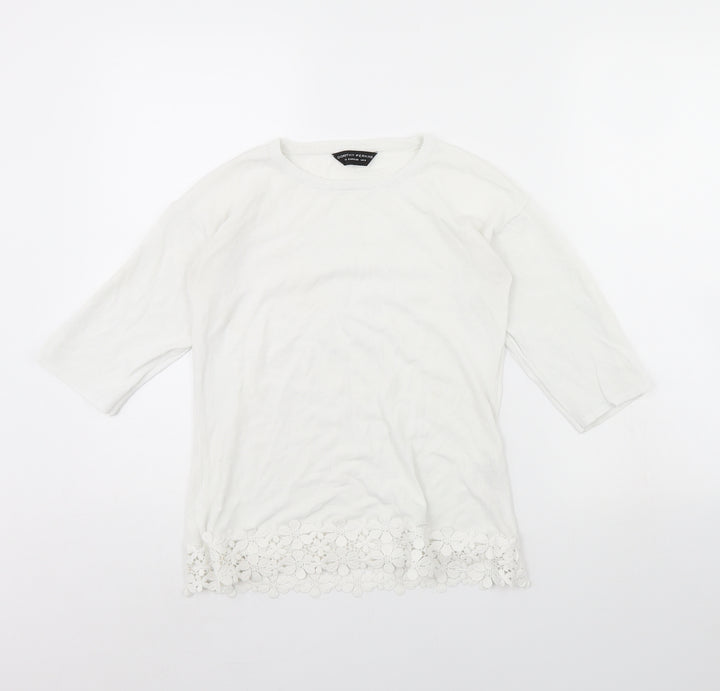 Dorothy Perkins Womens White   Pullover Jumper Size 8