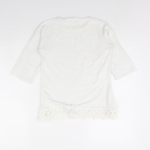 Dorothy Perkins Womens White   Pullover Jumper Size 8