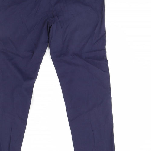 M&S Womens Blue   Capri Trousers Size 10 L30 in