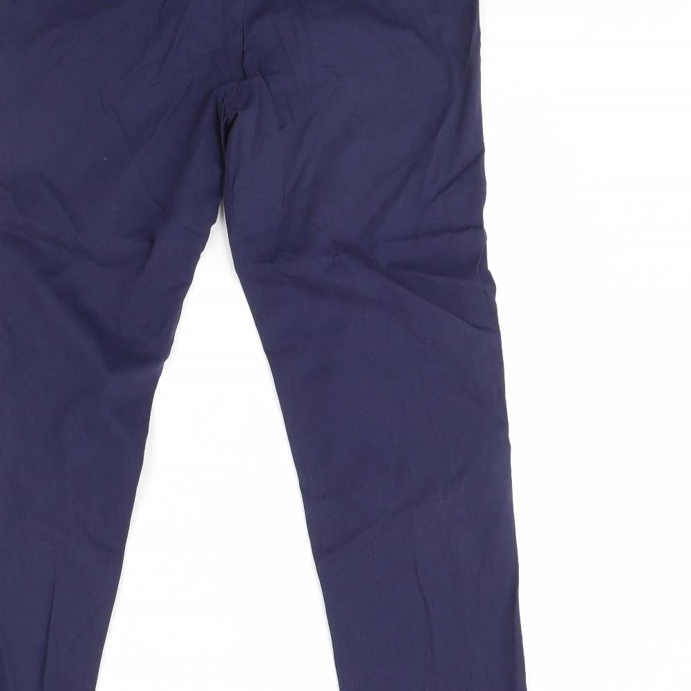 M&S Womens Blue   Capri Trousers Size 10 L30 in